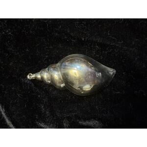 Vtg Large Statement Beach Coastal Nautical Sterling Silver Conch Shell Pendant
